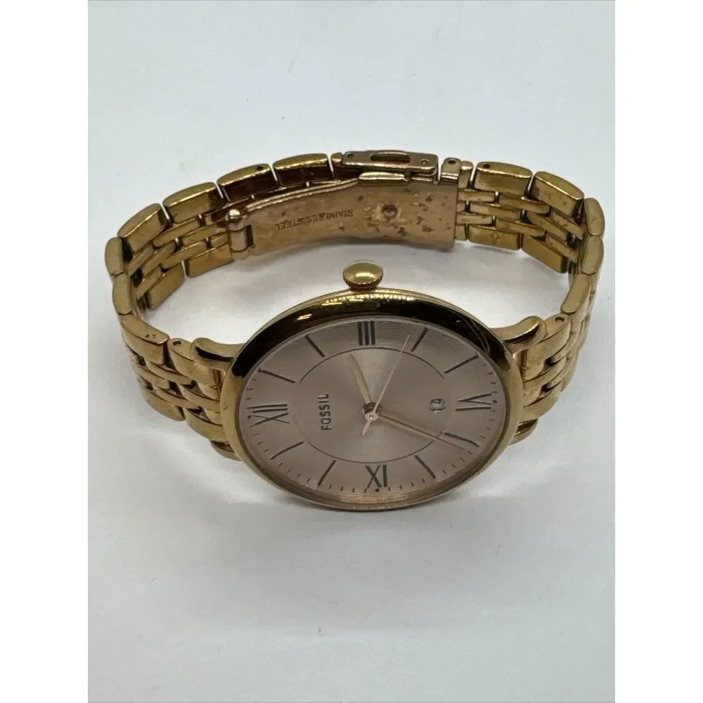 Fossil Jacqueline ES3435 Women's Rose Gold Analog Dial Quartz Wrist Watch JNA344